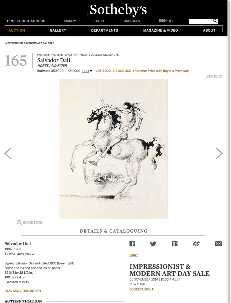 サザビーズのネットオークションに参加してみようPart1 | Dali world（ダリワールド）